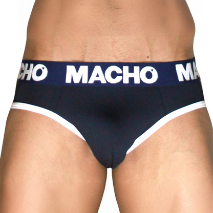 MACHO - MCH008 Slip classique bleu marine S
