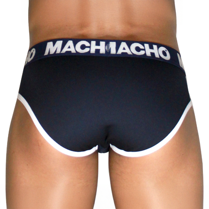 MACHO - MCH008 Slip classique bleu marine L