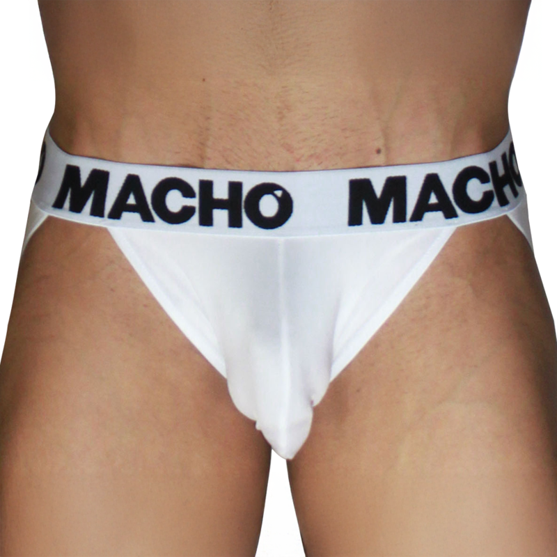 MACHO - MX29BL JOCK BLANC + BLANC M
