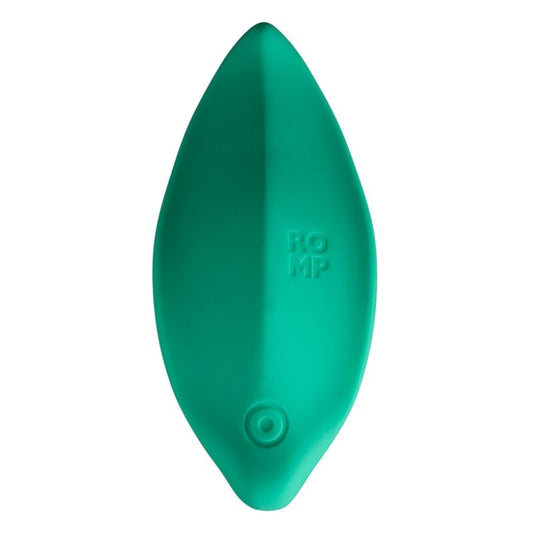 ROMP - WAVE VIBRATEUR STIMULATEUR CLITORIAL FORME ERGONOMIQUE VERT D'EAU