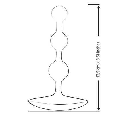 ROMP - AMP PERLES ANALES EN SILICONE FLEXIBLE VIOLETTES 12,5 CM