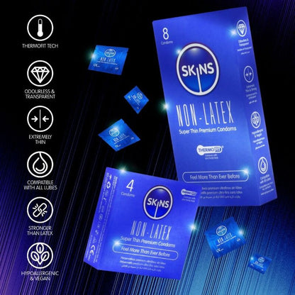 SKINS - LOT DE 4 PRÉSERVATIFS SANS LATEX