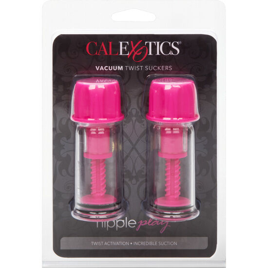 CALEXOTICS - VENTOUSE À TÉTINE ROSE À TOURNER VIDE