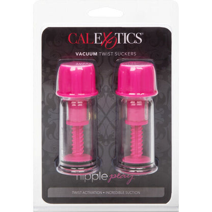 CALEXOTICS - VENTOUSE À TÉTINE ROSE À TOURNER VIDE